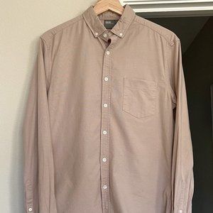 Blush Oxford Dress Shirt Button Down Mauve ASOS